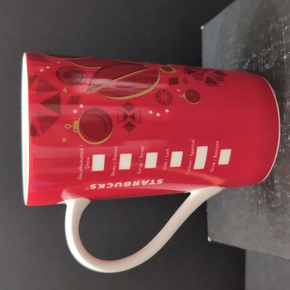 Starbucks 16oz 2016 Red Ceramic Holiday Coffee Mug with Siren Logo. - Picture 2 of 8